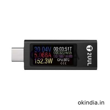 2UUL Mini Charging Mate Detector for Type C Laptop Tester 30v-12Amp