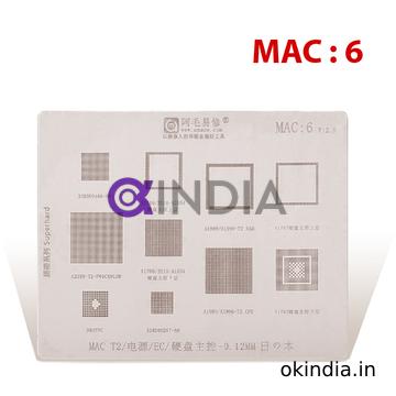 BGA STENCIL MAC6 BGA REBALLING 980YFC 338S00466-A0 338S00267-A0 FOR MACBOOK A1989 T2 MAC6 AMAOE