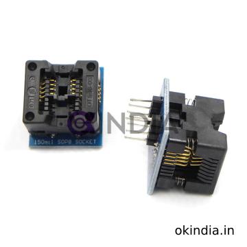 Bios Head Soic8 Sop8 To Dip8 Easy Plug Adapter For Programmer Converter Diy 150Mil Pcb