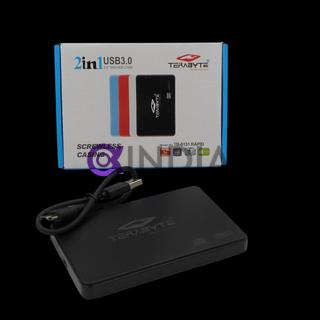 Casing 2In1 Usb3.0 External Hard Drive Enclosure Case For Laptop Harddisk Hdd Ssd 2In1