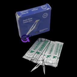Doctor Blades Carbon Steel 100Pcs Size Bsd-11 Surgical Blades Tool Scalpel Blades High Carbon Steel Blades